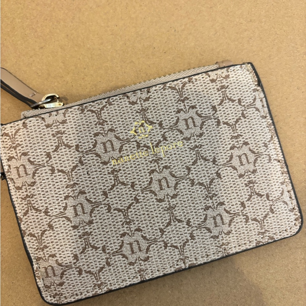 Nanette Lepore Beige Patterned Clutch
